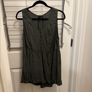 Torrid Dark Green Sleeveless Blouse